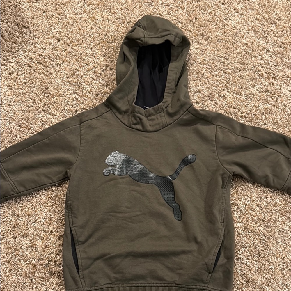 Puma Olive Green Hoodie